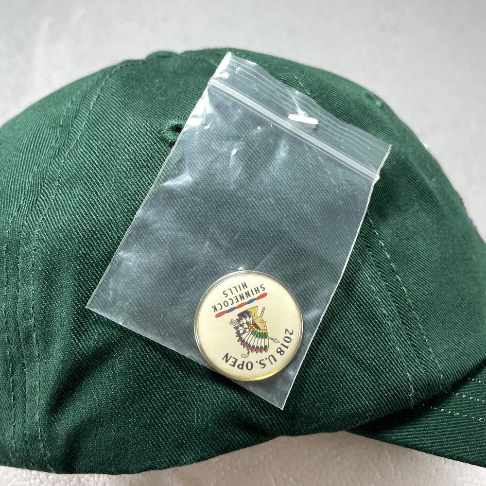 2018 US Open Shinnecock Hills Hat Cap Strap Back Mens One Size Green Golf USGA - Picture 5 of 7